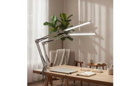 LED Two-headedHead Desk Lamp USB-Powered Desk Lamp with Clamp Flexible Work Light Articulated for Professionals, Students, Crafters, Home Office, Dorm Room