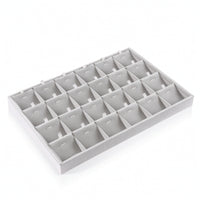 Jewelry Organizer Tray Suede-Like Jewelry Display Tray Open-Top Velvet for Women, Drawer, Dresser