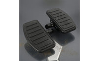 Anti-Slip Footboards with Rubber Grip Surface Wide Footboards Rectangular Floorboards Pivoting for Cruiser Riders, Motorcyclists, Highway Cruising, Motorcycle Customization