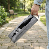 Insulated Gift Bag for Alcoholic Beverages, Cool Bag for Travel and Picnics, Single Bottle Bag with Sturdy Handles