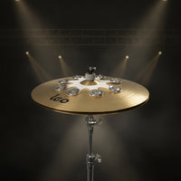 Drum Cymbal Bell Accessory Mountable Snowflake Cymbal Bell with Steel Pieces Percussion Instrument Crisp Bright for Drummers
