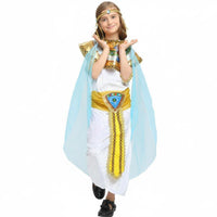 Kids Pharaonic Costume & Comfortable Fit Childrens Pharaoh Costume Breathable & Lightweight Girls Nile Royalty Attire Dress for Stage Performance