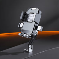 Motorcycle Phone Holder One-Hand Operation Phone Holder with Hood Accessory Shockproof Shock-Absorbing for Riders, Motorcycles