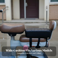 Soft and Comfortable Electric Bike Rear Seat Universal Fit Electric Bike Back Seat Shock Resistance for Children, Adults, Commuting, Outdoor