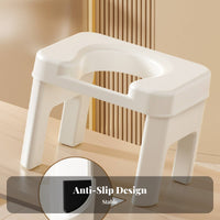 Easy to Clean Bedside Commode Chair with Removable container Adjustable Bedside Commode Non-Slip Feet Portable Toilet two-way Use for Pregnant Women, Patients, Caregivers, Nursing Home, Bedroom