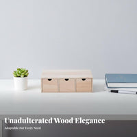 Desktop Storage Shelf with Drawers Multi-Functional Computer Stand with Drawer