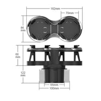 Dual Cup Holder Easy to Install Dashboard Cup Holder Slim for Drivers
