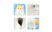Cat Backpack with Concealed Zipper Soft Cuddly Material Backpack Cuddly
