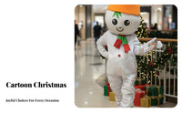 Christmas Character Costume Lively and Cute Design Snowman Character Costume Adorable Look Adult Full Body Character Costume Suit for Adults