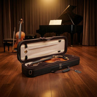 Violin Case Full Size Violin Case with Humidity Meter Hard Shelling Hygrometer for Violinists