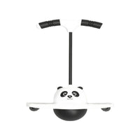 Handlebar Jumping Balance Toy Wide Platform Creature Face Bouncing Toy Wheel-Like Supports Handle Balance Ball Hand Pump for Children