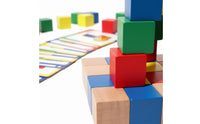 60 Pieces Colorful Wooden Cube Blocks Learn While Playing 3D Brainteaser Blocks Develops Logical Thinking Spatial Reasoning Toy Hand-Eye Coordination for Children, Preschoolers, Toddlers, Home, Classroom, Daycare