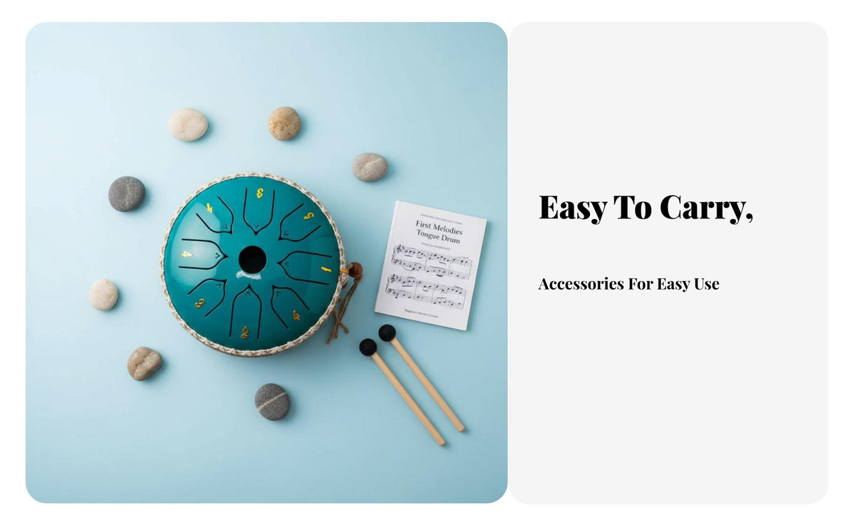 Steel Note Drum Drum Portable Handheld Note Drum Drum Easy to Learn Percussion Instrument for Beginners, Music Aficionados, Relaxation, Meditation