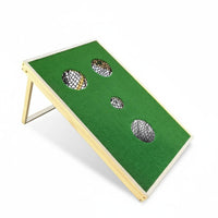 Golf Chip Practice Solid Wood Foldable Golf Practice Board Mesh Netting Sports Gear