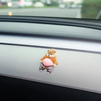 Self-Adhesive Anti-Collision Sticker Soft Door Bumper with Silicone Belly Adorable Dog Belly Sticker Playful for Furniture