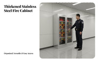 Fire Equipment Storage Cabinet Heavy-Duty Construction Micro Fire Station Cabinet Lockable for Officers, Factories, Warehouses, Industrial Site