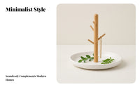 Round Tree Branch Tray Stand Lightweight Desk Tray Organizer for Countertop