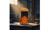 Welding Hood with Flip-up Lens Flame Resistant Welding Hood with Flip-Open Lens Headwear Full-Coverage Safety for Welders