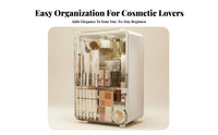 Desktop Vanity Case with Drawers Transparent Lid Makeup holder long-lasting for Adults