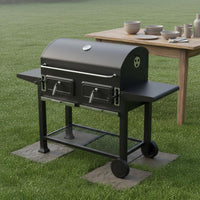 Multifunction Charcoal Grill Heavy Duty Smoker Grill Large Capacity Bbq Smoker Heat-Resistant for Homestay, Backyard