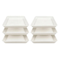 6 Pieces Stepping Stone Tray DIY Stepping Stone Tray Reusable Cement Casting for Homeowners, Gardeners, Garden Path, Patio Walkway, Backyard