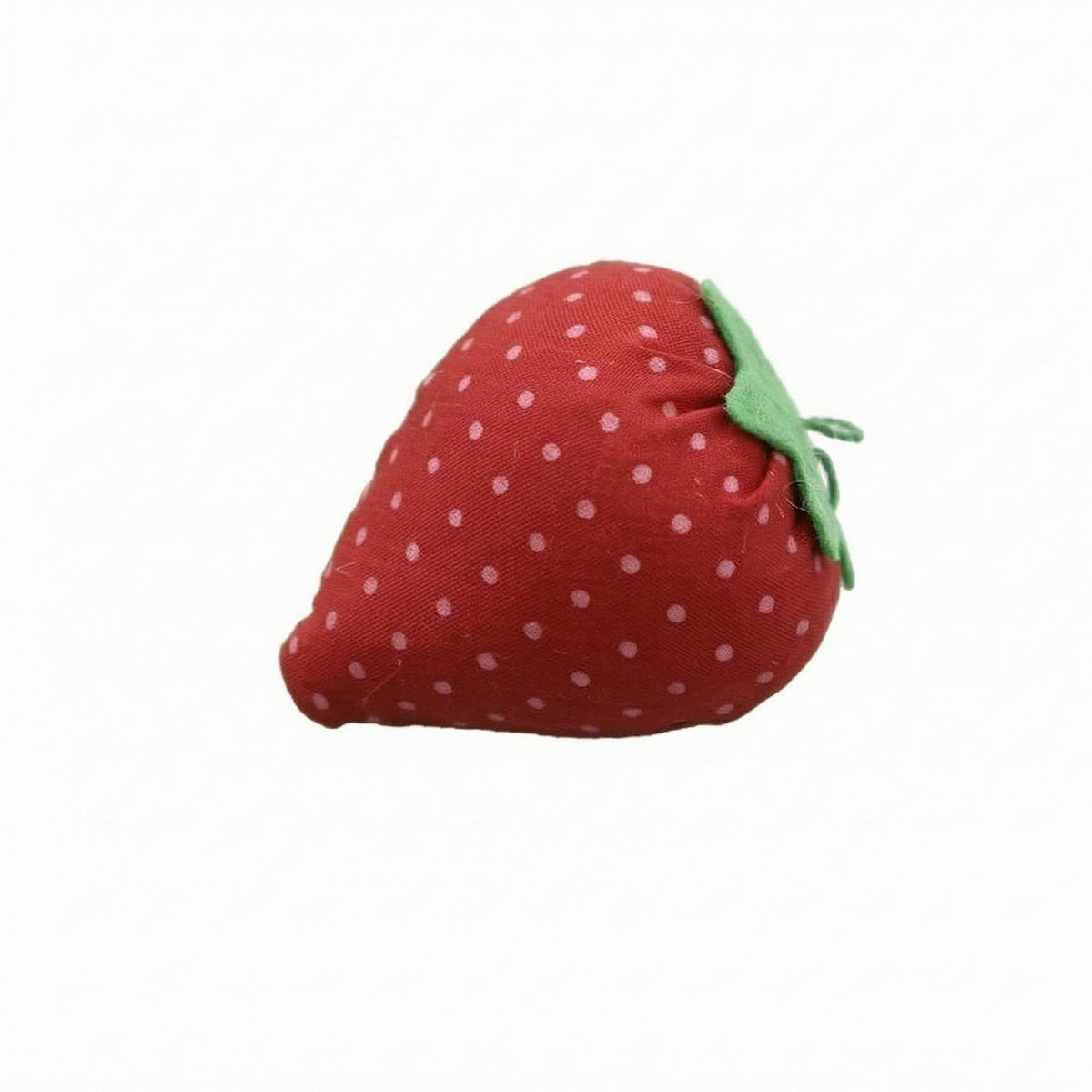 Stitched Strawberry Sewing Pin Cushion Cute Stuffed Textile Sewing Pin Cushion Easy to Locate Strawberry Needle Holder Lightweight