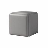 Multi-Functional 5-in-1 Cube Ottoman Space-Saving 5-in-1 store compactlying Cube long-lasting Construction Stackable Seating Sturdy Frame for Apartment Dwellers, Homeowners, Party Hosts, Living Room, Small Spaces, Bedroom, Parties