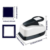 Compact Square Craft Punch Handheld Square Paper Punch Manual Clean-Cut for Scrapbooking