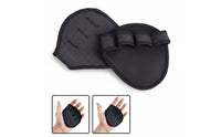 2 Pieces Weightlifting Palm Pads Wear Resistant Fingerless Gym Hand Guards Breathable Fingerless Palm Protectors for Athletes