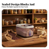 Rice Storage Bin Moisture-Resistant Airtight Rice Container Airtight Grain Container Multipurpose Flour Storage Canister
