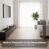 2 Pieces Extendable Media Cabinet with Coffee Table Modern Minimalist design Lowheight Television Cabinet Two-Tone Finish TV Console Set for Families