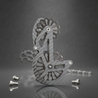 Carbon Fiber Derailleur Cage Aerodynamic Derailleur Cage with Oversized Pulleys Smooth