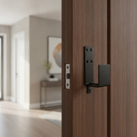 Wall-Mounted Bracket Black U-Bracket Hardware for Gate