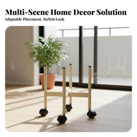Wheeled Plant stand Movable with casters Home Furnishing Minimalist Design for Seniors