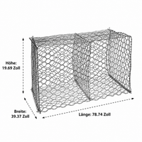 Gabion baskets, stone baskets, hot-dip galvanized gabion wire mesh, 6mm wire diameter, hexagonal for garden owners