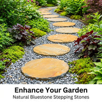 Rough Stepping Stone, 3-4cm Thick Outdoor Patio Stepping Stones, High Durability, Frost Resistant, Slip Resistant Garden Pavers