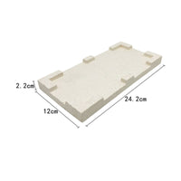 Refractory Soldering Plate Heat-Resistant Soldering Plate with Positioning Tabs Board High Temperature Work Surface Fireproof