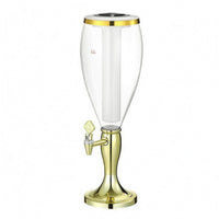 Illuminated Beer Dispenser Column Matching Base Single Beer Column Transparent Drinkware