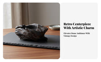 Unique Shape Irregular Cement Candle Holder Minimalist Design DIY Candle Making Jar for Lovers, Living Room, Bedroom, Desktop