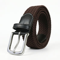 Braided Elastic Belt Casual Waistband Flexible for Daily Wear, Travel, Commuters
