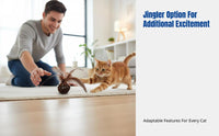 Cat Toy, Woven Ball with Feathers, Durable Indoor Pet Entertainment, Optional Bell