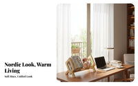 Space-Saving Expandable desktop Rack Simple Design Expandable Book Holder adjustableable Desktop Shelf Easy Assembly for Students, Homeowners, Windowsill, Study Room, Bedroom, Countertop