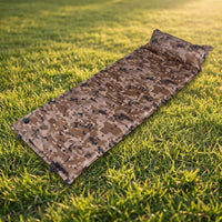 Inflatable Mattress with Automatic Inflation for Camping, Portable Air Bed and Air Mattress with Built-in Pillow, Durable Outdoor Sleeping Mat
