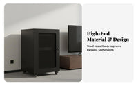Heavy Duty Construction Rolling Audio Rack Cabinet Ventilated Design Rolling AV Rack Cable Management Mobile Amplifier Stand Adjustable Shelves for Home Theater Enthusiasts, DJs, Conference Room, Recording Studio