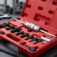 12 Pieces Repair Tool 8-32 Mm Range Bearing Extractor Puller Kit Black-and-Silver