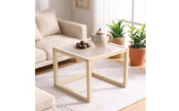 Miniature Coffee Table Ribbed Dollhouse Coffee Table Minimalist Furniture for Hobbyists, Collectors