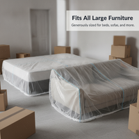 Disposable Elastic Dust Cover for Beds and Furniture - Thickened Full Coverage Sofa Protector