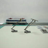 2 Pieces HO Scale Model Train Pantograph DIY Pantograph Kit Easy to Install Locomotive Accessory Sturdy for Railroad Hobbyists