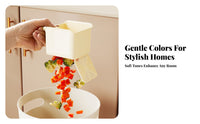 Easy Installation Hanging Sink Basket Multi-Functional Faucet Hanging Strainer Basket Push-Button Release Kitchen Sink Drain Strainer Hands-Effortless Emptying