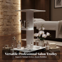 Beauty Salon Trolley Silent Casters Esthetician Trolley Wheel Brakes Cosmetic Tool Stand for Aestheticians, Estheticians, Dermatology Center, Studio